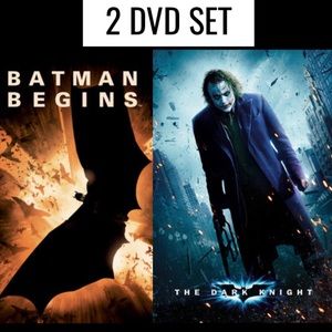 3-$10 ❇️  2pk Batman Begins The Dark Knight DVD Set Movie